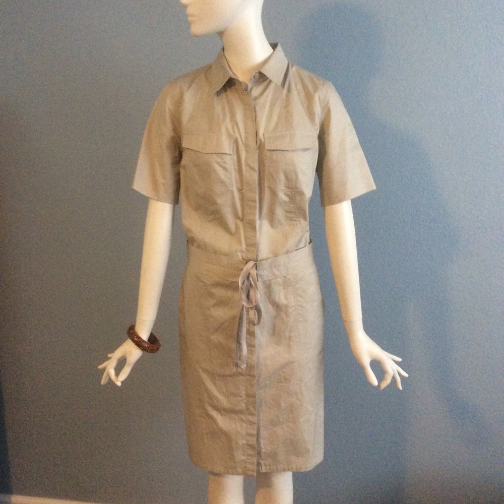 Calvin Klein Beige Shirt Dress NWOT